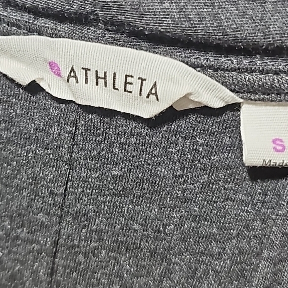 Athleta Sleeveless Gray Wrap Dress Size Small - Picture 4 of 6